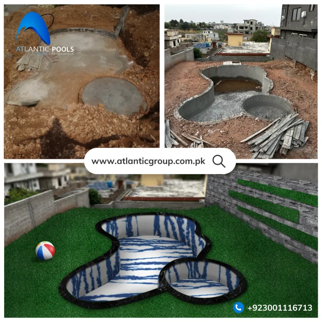 Completed Pool Project by Atlantic Pools