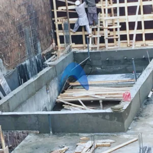 Pool with waterfall Project at D12 Islamabad