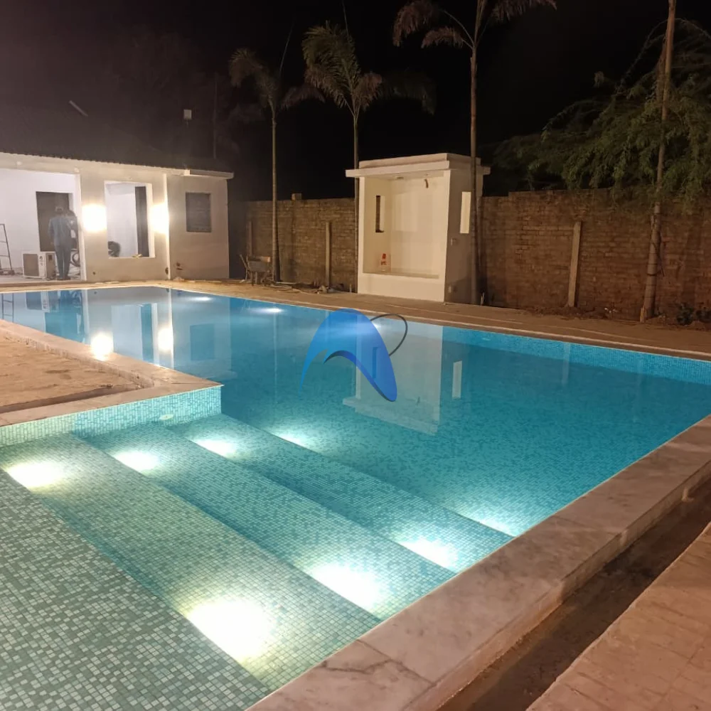 Pool Construction, Filtration and Mosaic Work at Barki Farmhouse Lahore - 2
